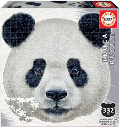 Educa Puzzle Panda face shape Educa 332 piese și lipici Fix (EDU18476) Puzzle