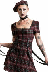 KILLSTAR Rochie femei KILLSTAR - Grave Rebellion - BLOOD TARTAN - KSRA003960