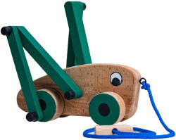 Doti Jucărie de tras, Greiere Doti, din lemn masiv cu roți
