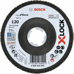 Bosch X-LOCK Legyezőtárcsa BfM, 115, G12 o 115 mm G 120, X571 2608619200 (2608619200)