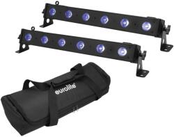 EUROLITE Set 2x LED BAR-6 QCL RGB+UV Bar + Soft-Bag - dj-sound-light