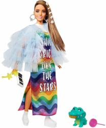 Mattel Papusa Barbie Extra Style, Yellow Coat Papusa Barbie