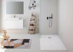 Zenon Smart Slate szögletes zuhanytálca 100x140 Nieve (SmartSlate_100x140_Nieve)