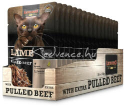 BEWITAL petfood Leonardo bárány+extra tépett marhahússal 16x70g macskatáp