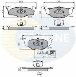 COMLINE Set placute frana, frana disc SKODA FABIA I Limuzina (6Y3) (1999 - 2007) COMLINE CBP1707