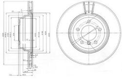 KRIEGER Disc frana BMW Seria 1 Cupe (E82) (2007 - 2013) KRIEGER 0950004306