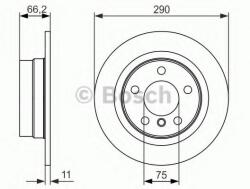 Bosch Disc frana BMW Seria 2 Cupe (F22, F87) (2013 - 2016) BOSCH 0 986 479 043