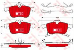 TRW Set placute frana, frana disc OPEL MERIVA (2003 - 2010) TRW GDB1668DTE