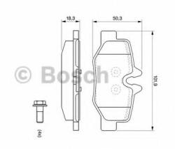 Bosch Set placute frana, frana disc MERCEDES VITO bus (W639) (2003 - 2016) BOSCH 0 986 494 082