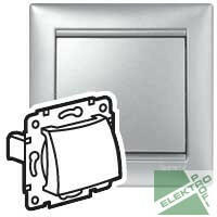 Legrand 770147 VALENA kábelkivezető Alumínium (770147) - elektroprofishop