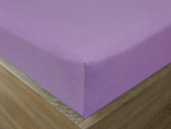 Goldea cearceaf de pat jersey cu elastic - violet deschis 200 x 220 cm