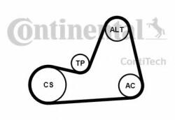 CONTITECH Set curea transmisie cu caneluri SEAT ALTEA (5P1) (2004 - 2016) CONTITECH 6PK1100K1