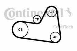 CONTITECH Set curea transmisie cu caneluri PEUGEOT 206 SW (2E/K) (2002 - 2016) CONTITECH 6PK1710K1