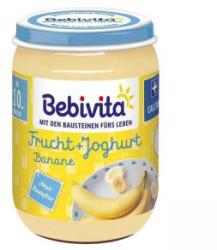 Bebivita Desert de fructe bio Bebivita, duo de iaurt cu banane, 190g, 4018852029465