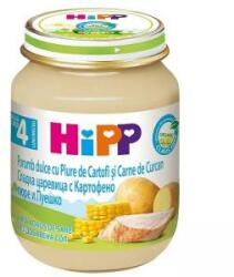 HiPP Piure de porumb organic cu piure de cartofi și curcan HIPP, 4+ luni, 125 g