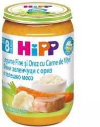 HiPP Piure organic de legume fine cu orez și carne de vită HIPP, 8+ luni, 220 g