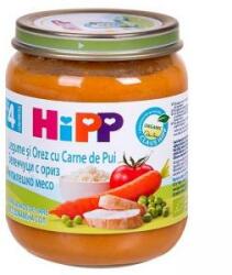 HiPP Piure de legume organic cu orez și pui HIPP, 4+ luni, 125 g