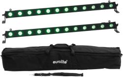 EUROLITE Set 2x LED BAR-12 QCL RGB+UV Bar + Soft-Bag - dj-sound-light
