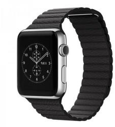 Mybandz APW421835 apple watch utángyártott mágneses bőróraszíj /fekete/ 42/44 mm (APW421835) - mostelado