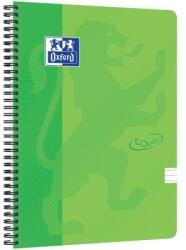 OXFORD Caiet cu spirala A4, OXFORD School Touch , 70 file-90g/mp, 4 perf, coperta carton verde lime - dictando (OX-400118800)