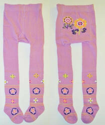  Yo! Baby pamut harisnyanadrág (92-98) - lila virág - babyshopkaposvar