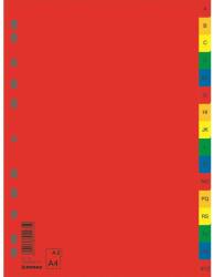 DONAU Index plastic color, alfabetic A-Z, extra wide, A4+, 120 microni, DONAU (DN-7726095PL-99) - birotica-asp