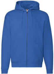 Fruit of the Loom Férfi Pulóver Kapucnis Hosszú ujjú Fruit of the Loom Premium Hooded Zip Sweat - 2XL, Királykék