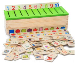 Joc Montessori de sortare si asociere imagini - Knowledge classification box in limba romana (100322)