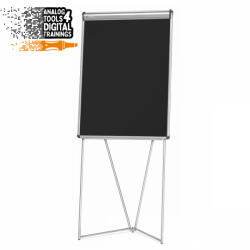  EuroFlip® flipchart tábla - fekete filcszövet