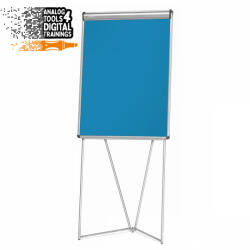  EuroFlip® flipchart tábla - azúrkék filcszövet
