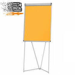  EuroFlip® flipchart tábla - sárga filcszövet