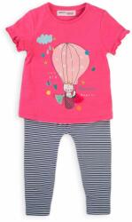 Minoti Lány száz, póló és leggings, minoti, ballon 3, rózsaszín - 62/68 | 3-6m méret