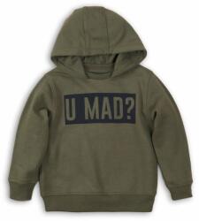 Minoti Fiú kapucnis pulóver, Minoti, KB FLEECE HOODY 9, khaki színű - 152/158 | 12/13év méret