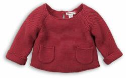 Minoti Lány pulóver zsebekkel, minotokkal, birdcage 3, piros - 80/86 | 12-18m méret