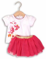 Minoti Lány készlet, tutu szoknya és póló, minoti, trópusi 3, rózsaszín - 80/86 | 12-18m méret