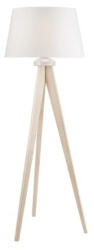 LAMKUR Lampadar AIDA stejar alb vechi 1x60W E27, textil (3319)