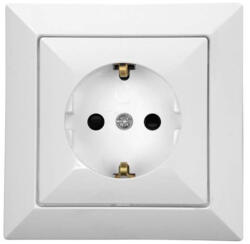ABEX Perla Priza simpla schuko 16A alb (2201)