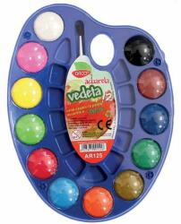 Daco Acuarele paleta Vedeta DACO AR125, 12 culori (AR125)