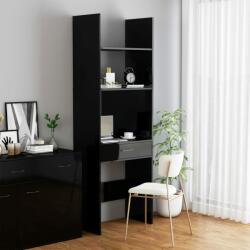 vidaXL Bibliotecă, negru extralucios, 60x35x180 cm, PAL (803432) Biblioteca