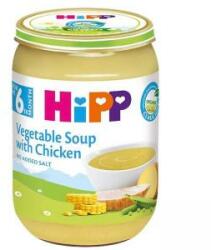 HiPP Supă de legume organică cu pui HIPP, 6+ luni, 190g
