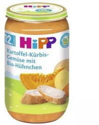 HiPP Piure de cartofi organic, dovleac, legume și pui HIPP, peste 12 luni. 250g