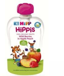 HiPP Mic dejun cu fructe bio HIPP, Boabe, mere, piersici, 100g, 9062300133773