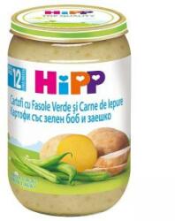 HiPP Piure de cartofi cu fasole verde și carne de iepure HIPP, 12+ luni, 220 g