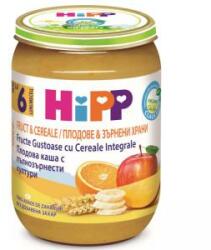 HiPP Terci organic cu cereale integrale Hipp - Fructe și cereale, peste 6 luni, 190 g