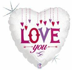 Gemar Balon din folie - Love you cu inimi