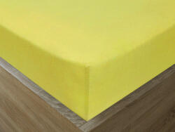 Goldea cearceaf de pat jersey cu elastic - verzui fistic 120 x 200 cm