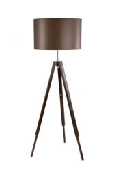 LAMKUR Lampadar wenge 1x60W E27, textil (4011)