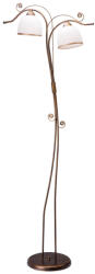 LAMKUR Lampadar RETRO II negru vechi 2x60W E27, sticla (1239)