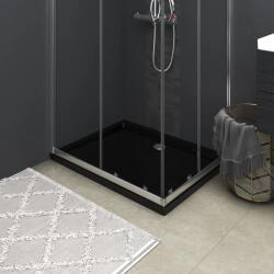 vidaXL Правоъгълно ABS душ корито, черно, 70x90 см (148911)