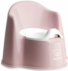 BabyBjörn - Olita cu protectie spate Pottty Chair Powder Pink (055264A) - bebebliss